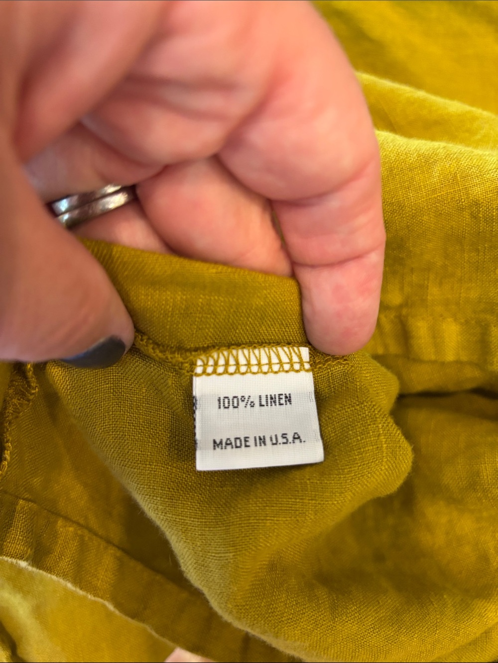 bryn Walker Mustard Linen Boatneck Tunic - Picture 7 of 8
